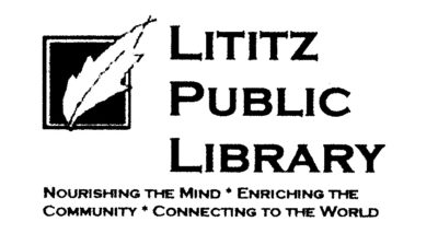 Lititz Public Library Logo black and white