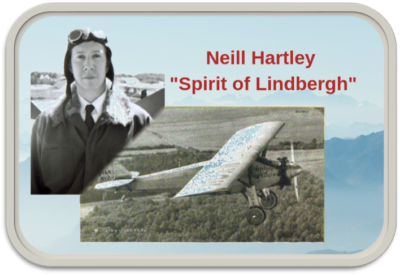 Neill Hartley as Charles Lindbergh in The Spirit of Lindbergh