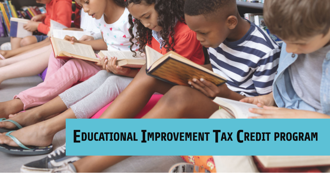 Educational Improvement Tax Credit Program banner with children reading